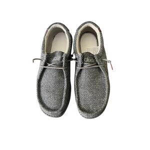 Hey Dude Wally Shoes Mens 11 Magnet Gray Slip On Casual Comfort Washable